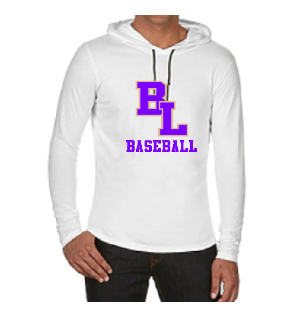 BL Logo Baseball Hooded Long Sleeve Tee