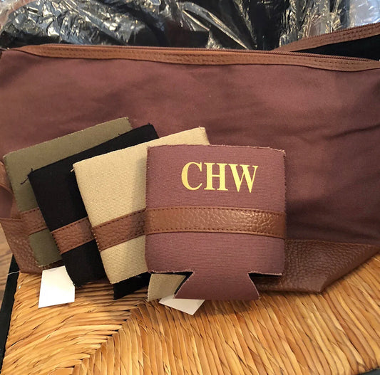 Monogrammed Men's Koozie