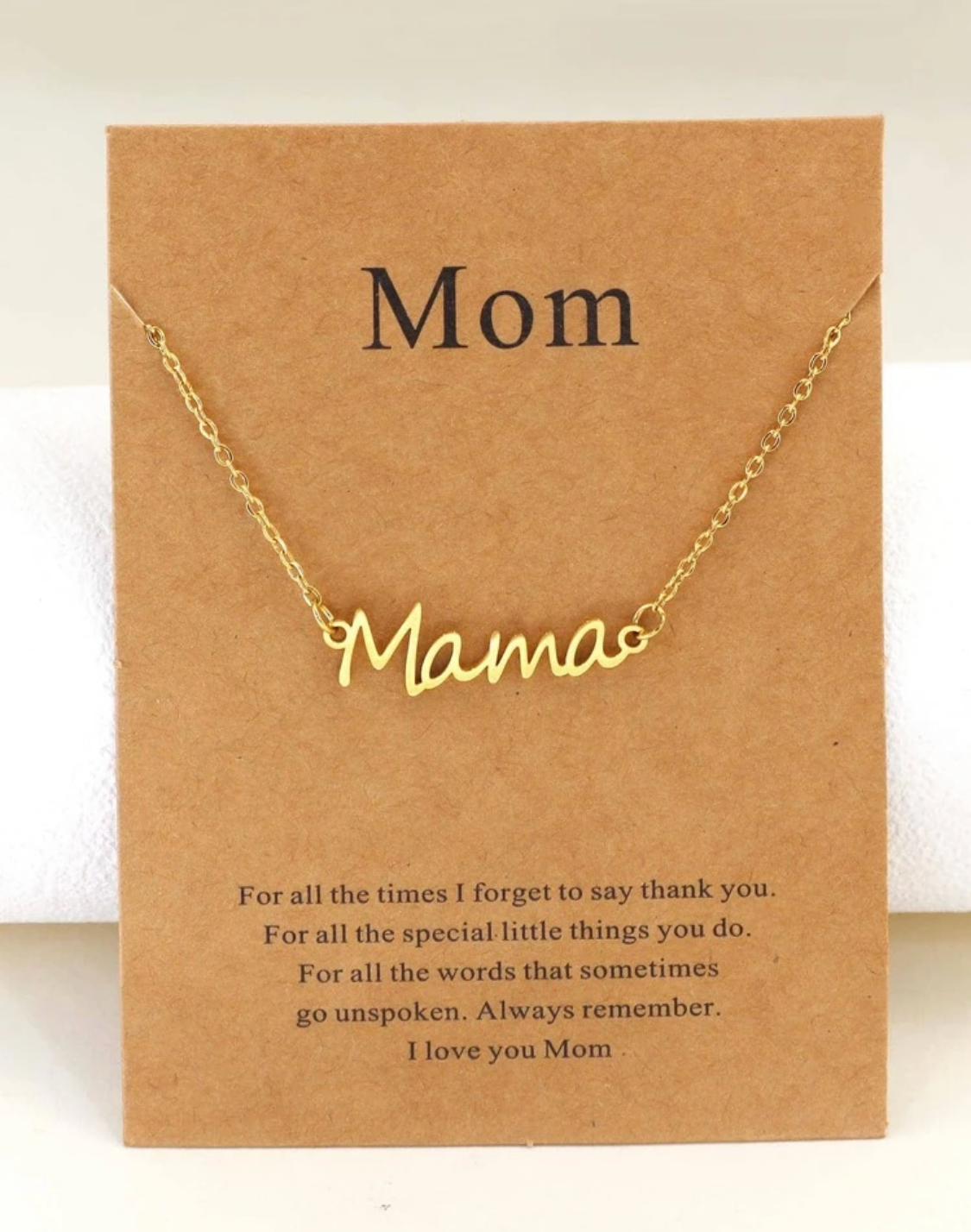Mama Script Bracelet