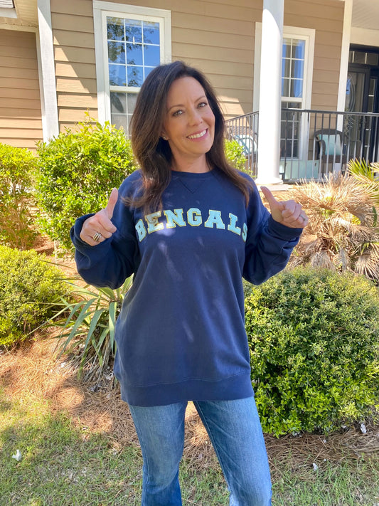 Bengals Chenille Letter Sweatshirt