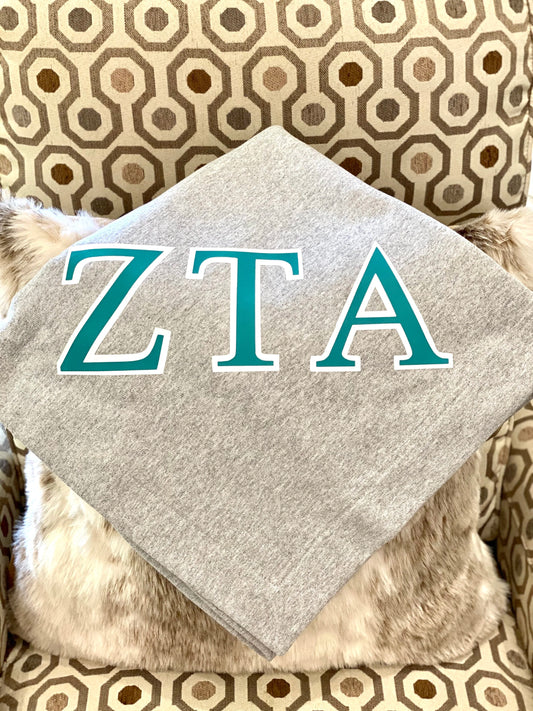 Greek Letter Blanket